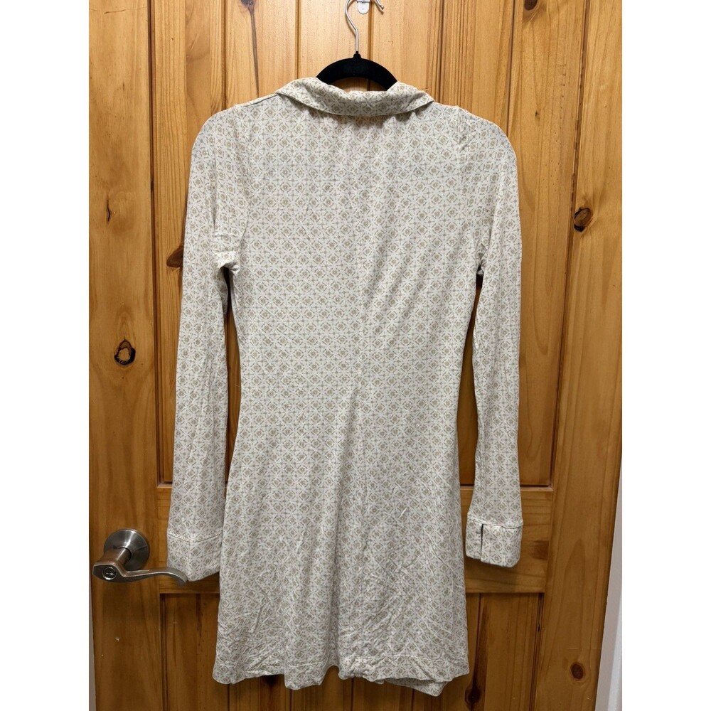 Free People Shayla Tan Mini Dress Size M Long Sleeve Button Up - Picture 2 of 11